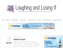 Tablet Screenshot of laughingandlosingit.net